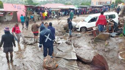 Bad floods in Malawi from Cyclone Freddy