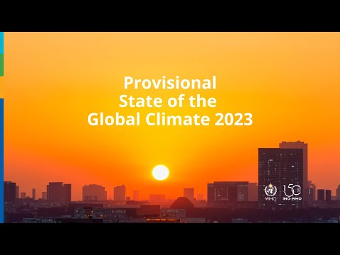 2023 WMO provisional State of the Global Climate report - English - Animation