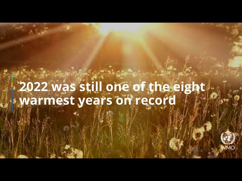 The average global temperature in 2022 - English