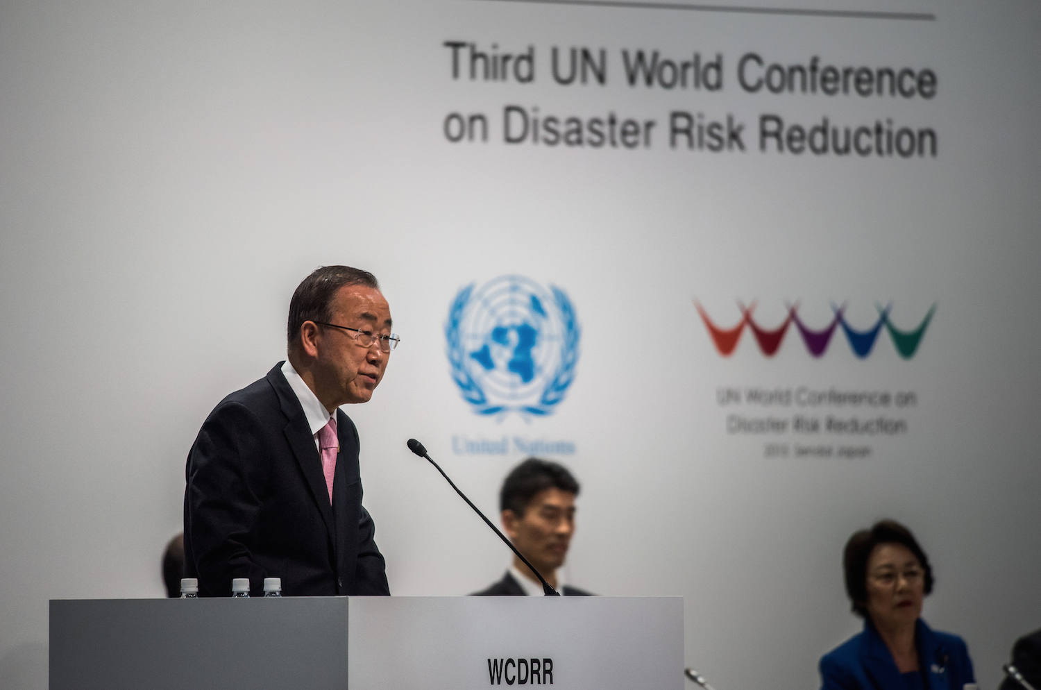 UN Secretary-General Ban Ki-moon addressing the international DRR community at the opening session of the Third United Nations (UN) World Conference on Disaster Risk Reduction (WCDRR) (Photo: UNISDR)  - See more at: http://www.wmo.int/bulletin/en/content/