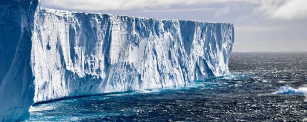 Edge of the Antarctic Ice Sheet. Credit: 66 North on Unsplash.