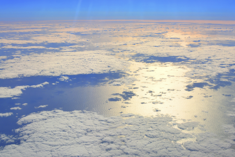 Photo from above of clouds