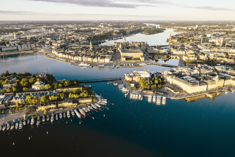 Figure 7. Aerial view of Stockholm