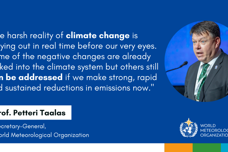 WMO Secretary-General statement at IPCC Climate Change report launch