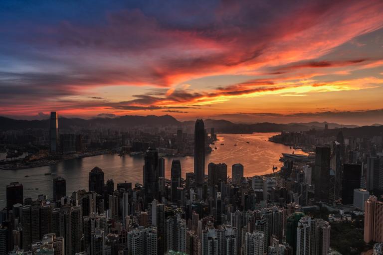 "Hong Kong Victoria Harbour sunrise" Photographer: Hon Ming Tse