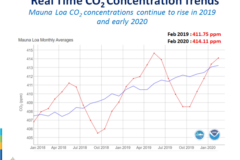 Mauna Loa CO2 concentrations