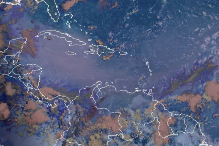 Presencia de polvo del Sahara en algunos países de América Central