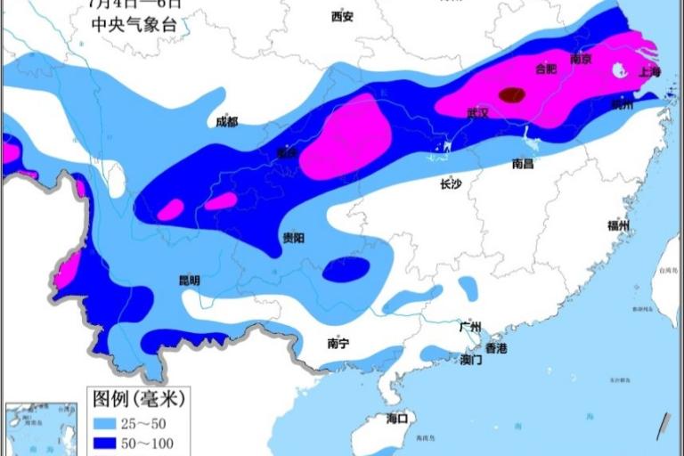 NMC predicts intense rain in Southwest China