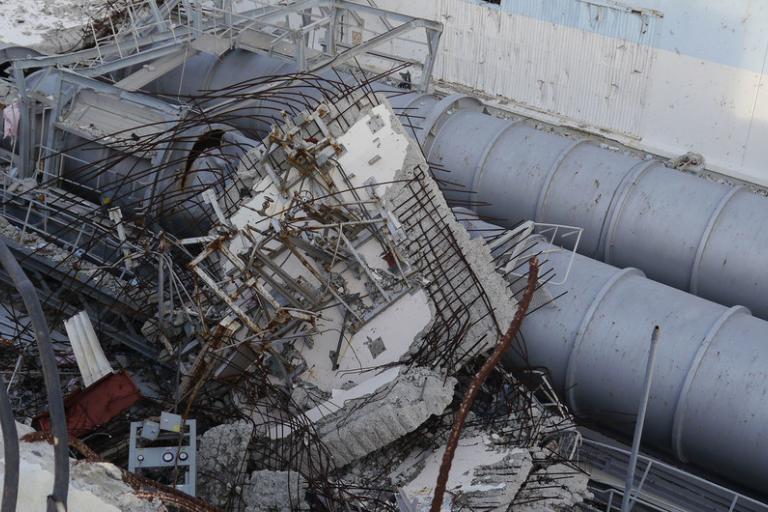 Fukushima Daiichi Nuclear Power Plant accident caused by the 2011 earthquake and tsunami.