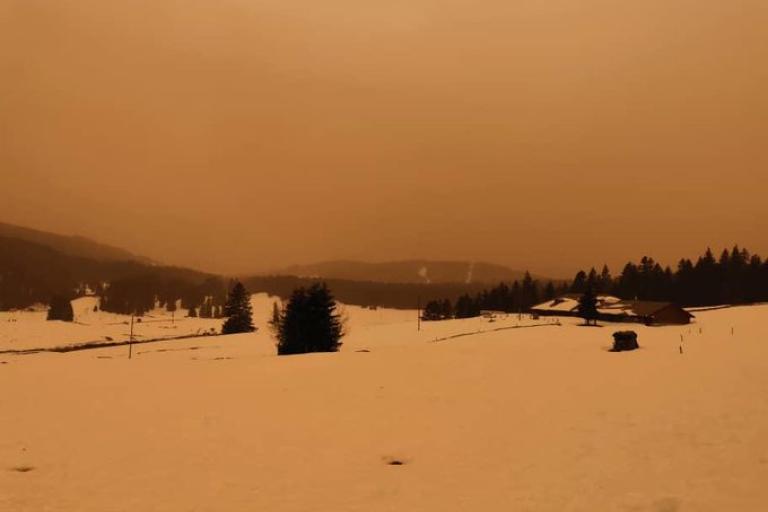 Sand storm hits Europe 6.2.2021