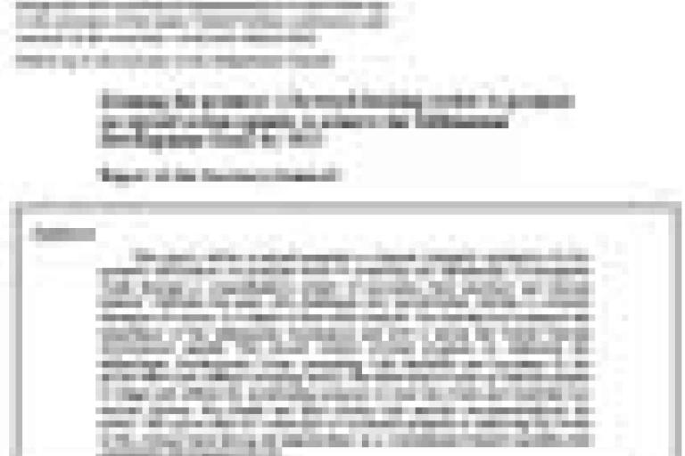 A blurry screenshot of a scientific paper's first page showing the title, author information, and part of the abstract in a two-column format.
