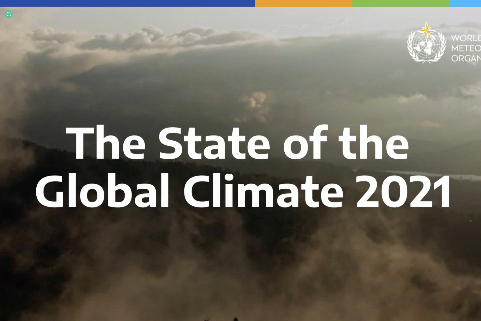 WMO CLIMATE REPORT 2022 visual data 6