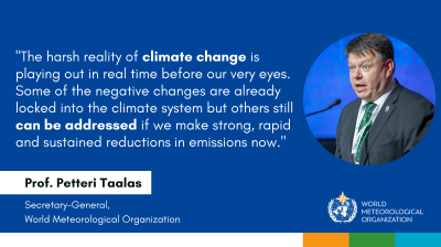 WMO Secretary-General statement at IPCC Climate Change report launch