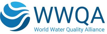 The world water quality alliance logo.