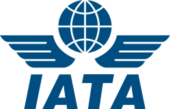 The IATA logo on a white background.