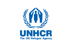 Unhcr the un refugee agency logo.