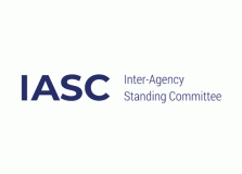 Logo of the Inter-Agency Standing Committee (IASC) with the acronym in bold blue letters and the full name written to its right in smaller blue text.