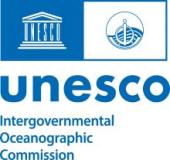Logo of the UNESCO Intergovernmental Oceanographic Commission featuring the UNESCO emblem and a stylized image of ocean waves with scientific instruments.