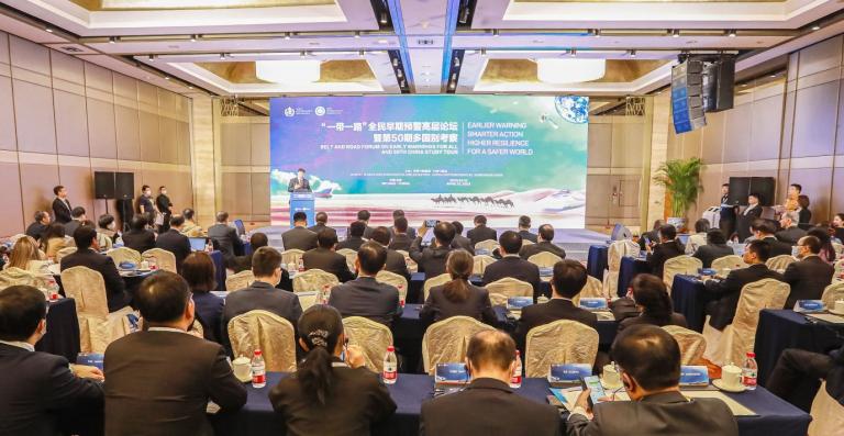 During the Belt and Road Forum on Early Warnings for All