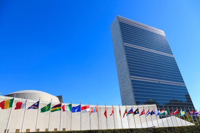Центральные учреждения Организации Объединенных Наций в Нью-Йорке, штат Нью-Йорк, США