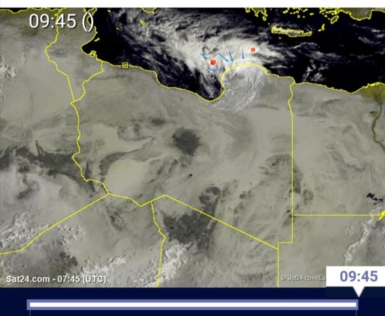 Nasa satellite image of the egyptian desert.