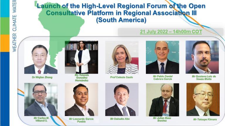 The poster for the high regional forum on the open collaborative platform in regional association south america.