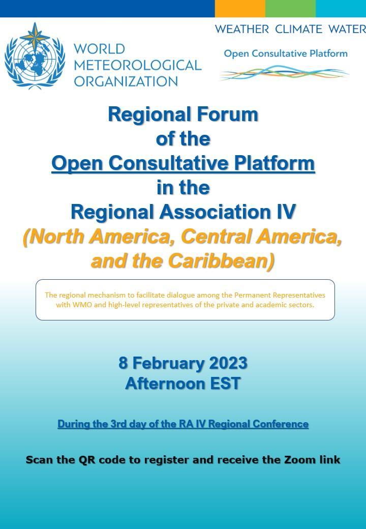 The poster for the regional forum on climate change.