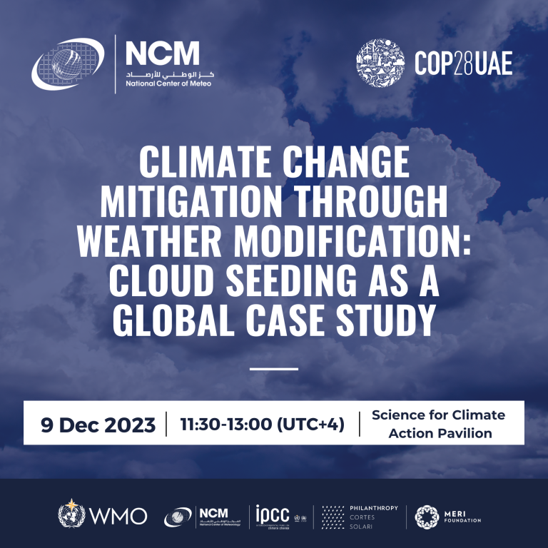 Climate change mitigation through weather modification global case study.