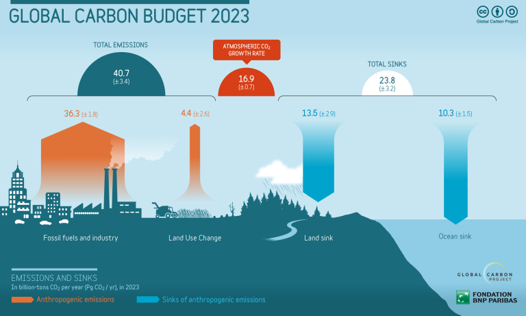 Global carbon budget 2022 infographic.
