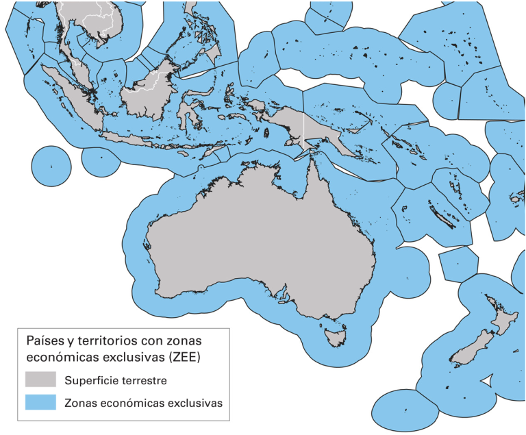 Países y territorios con zonas económicas exclusivas