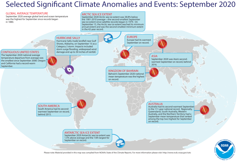 Warmest September on record: NOAA