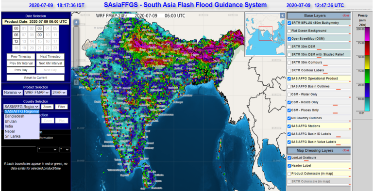 South Asia Flash Flood Guidance System training 8-10 July 2020