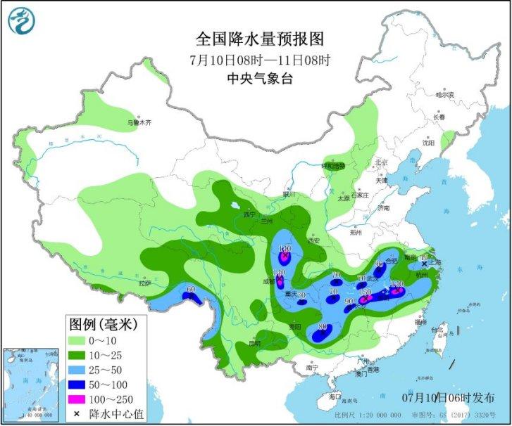 China issues more heavy rain warnings, 10.7.2020