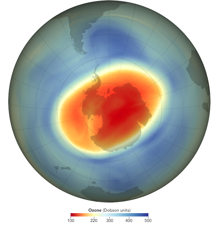 Ozone hole at its maximum September 2020: NASA Ozone Watch