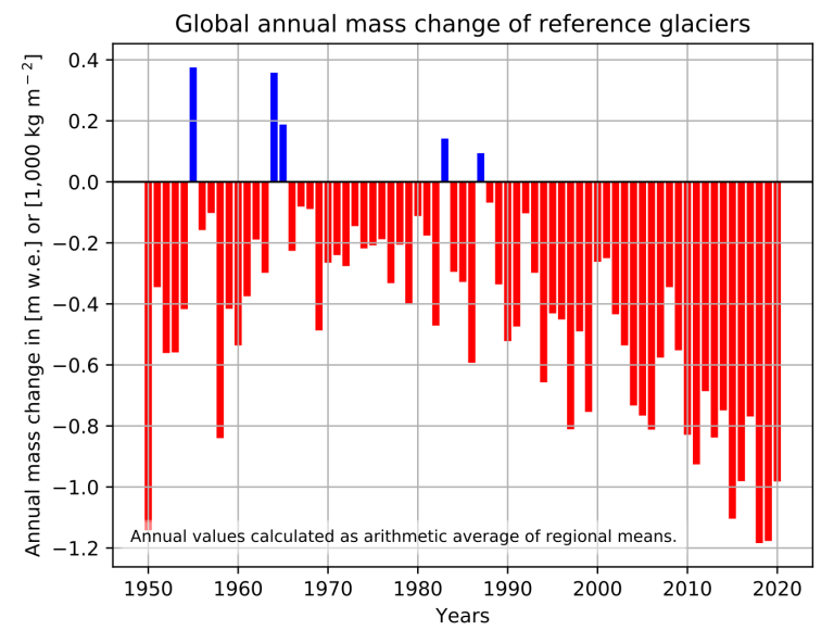 Global glacier mass balance