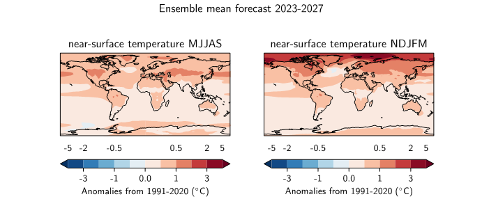 Global temperatures set to reach new records in next five years