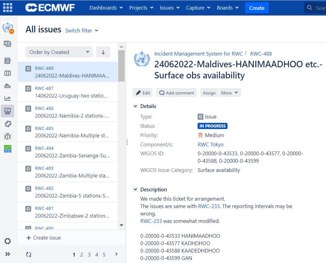 Incident Management System for RWC
