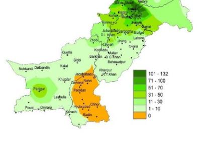 Pakistan - Actual Rainfall (mm) during November, 2022